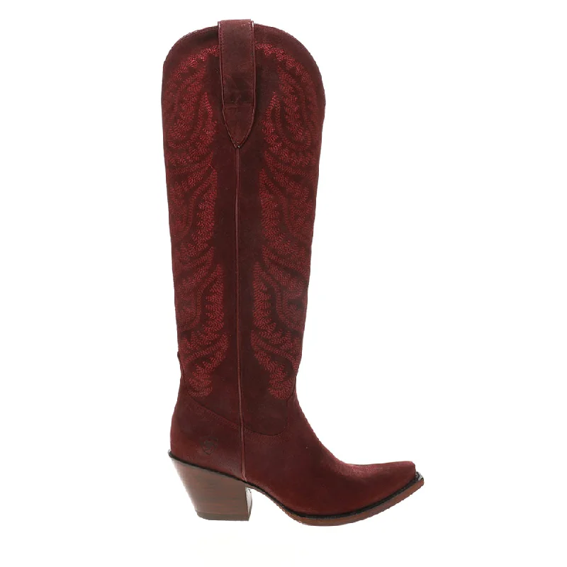 Laramie StretchFit Embroidered Snip Toe Cowboy Boots