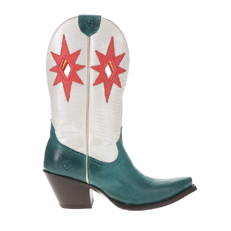 Starlight Cut-Outs Embroidered Snip Toe Cowboy Boots