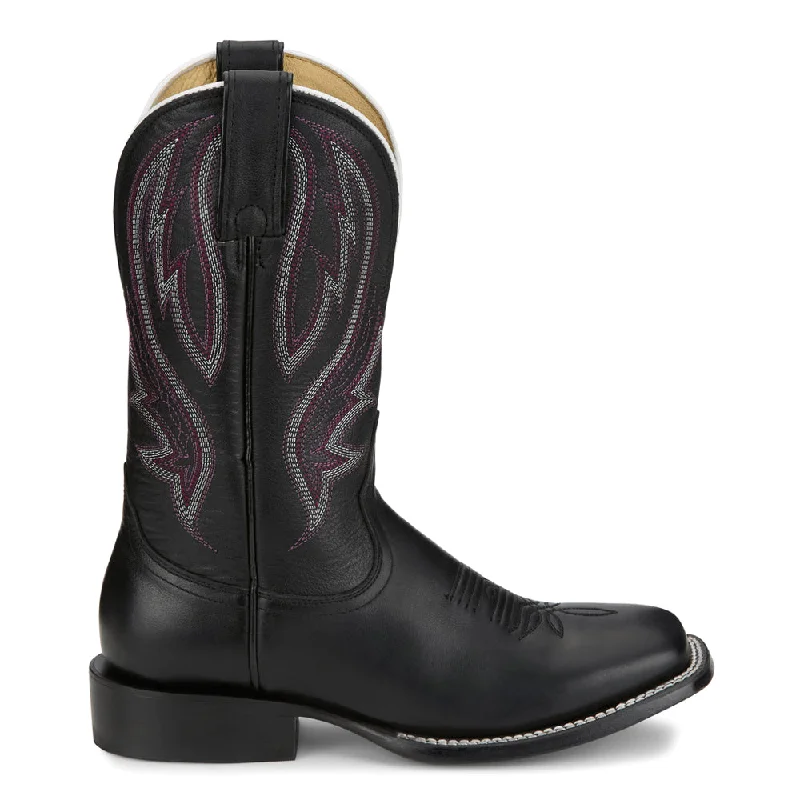 Darcia Embroidered Square Toe Cowboy Boots