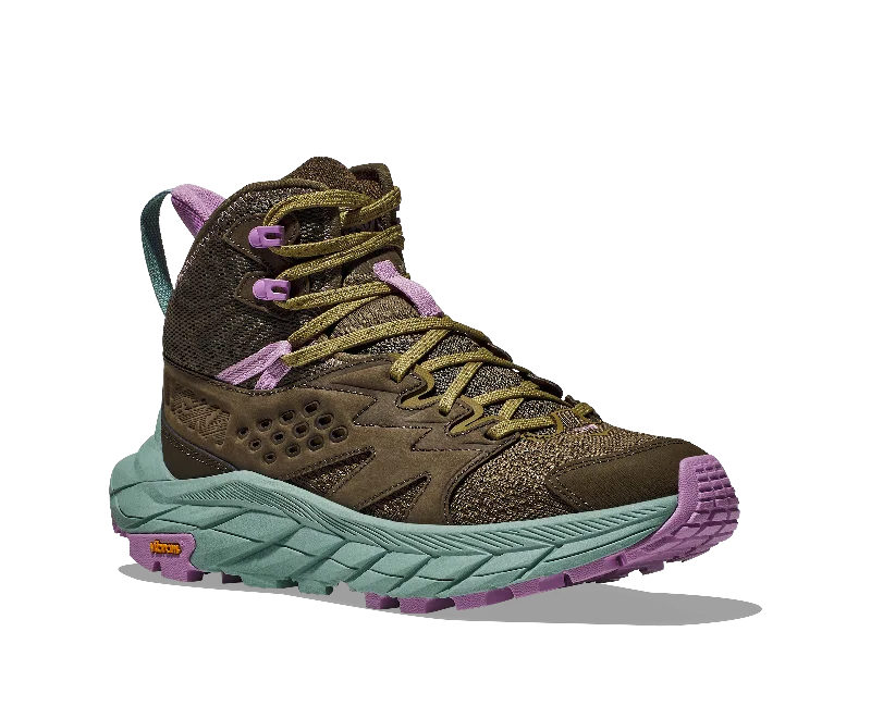 Women's Hoka Anacapa Breeze Mid Color: Dark Olive / Agave