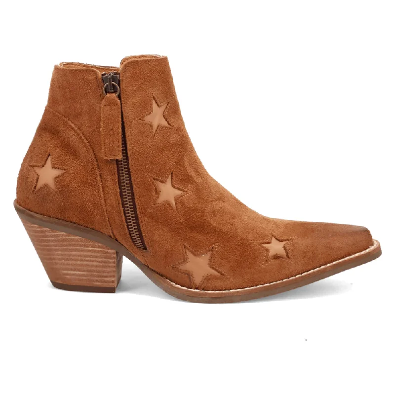 Little Star Cut Out Snip Toe Cowboy Booties