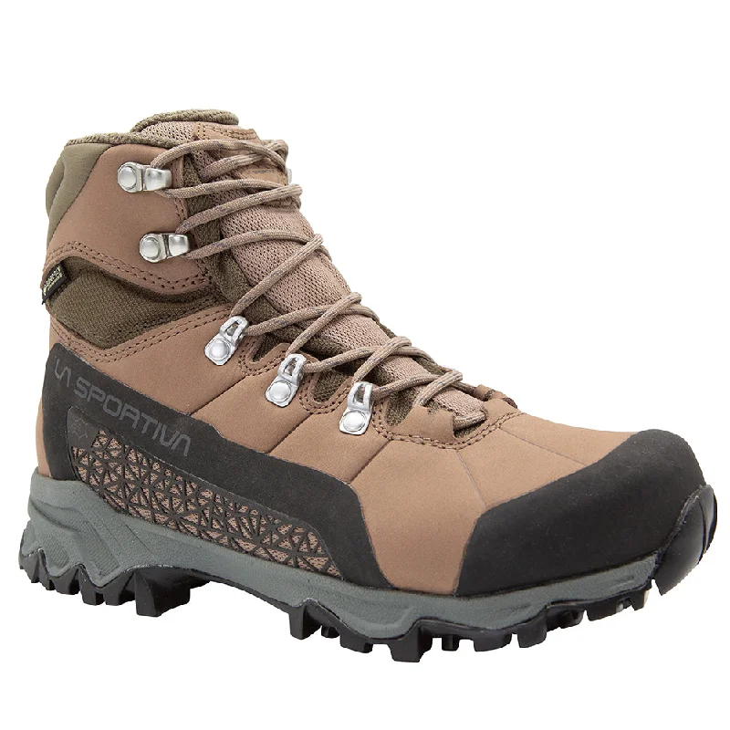 Women's La Sportiva Nucleo High II GTX Color: Cedar / Sand Dune (WIDE WIDTH)