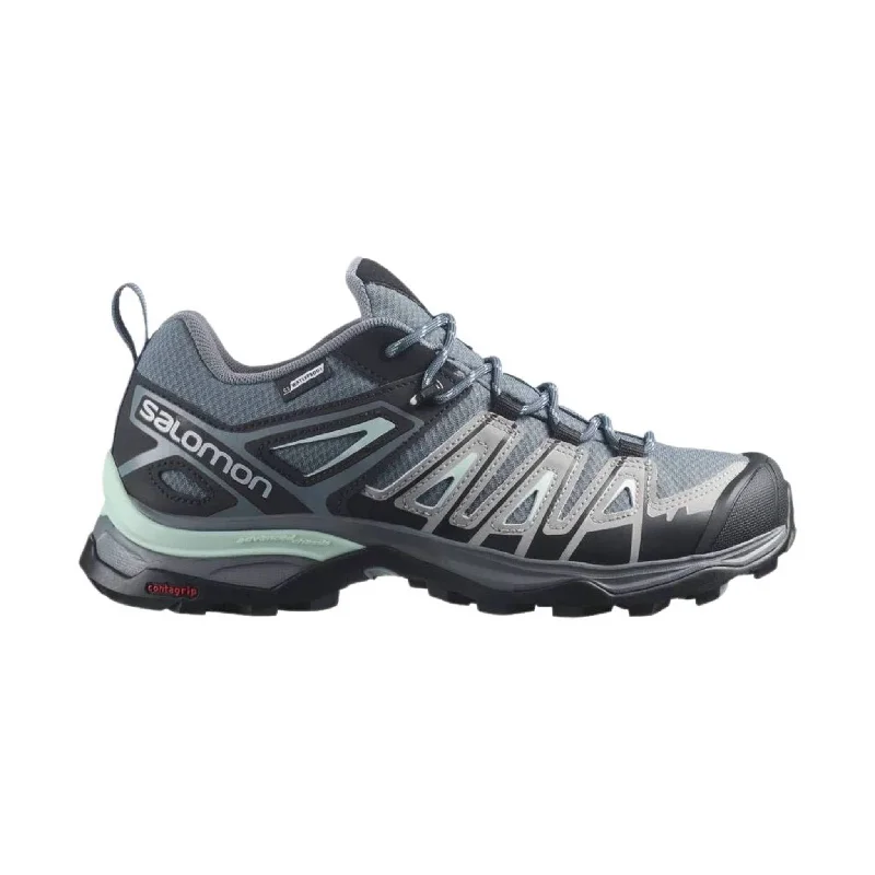 Salomon Women's X Ultra Pioneer Waterproof Hiking Shoes - Stormy Weather