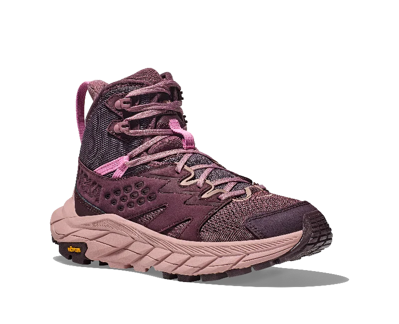 Women's Hoka Anacapa Breeze Mid Color: Raisin/Pale Mauve