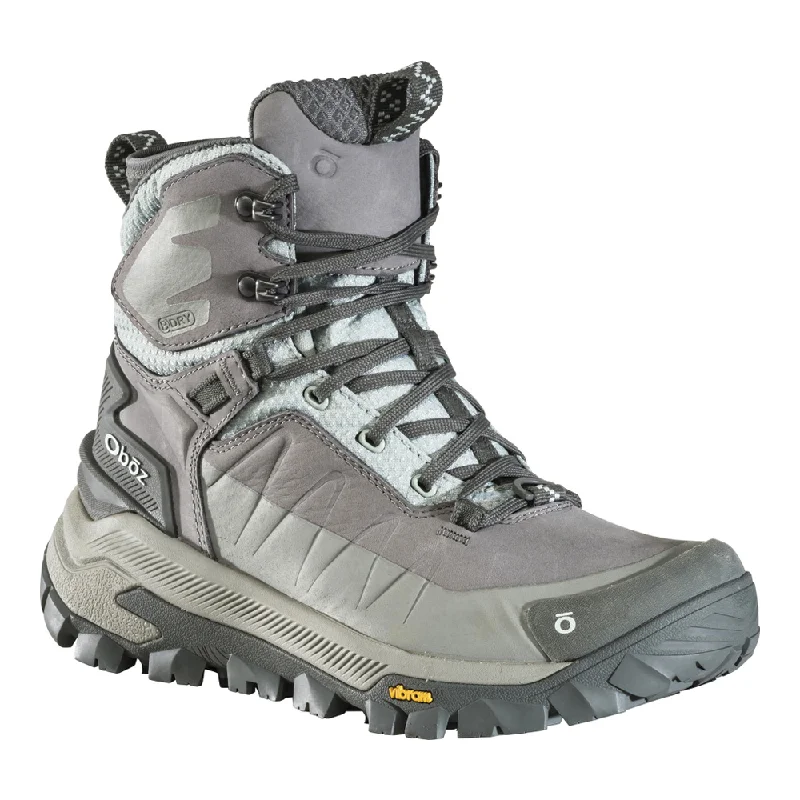 Women's Oboz Bangtail Mid Insulated Waterproof Color: Winter Quartz