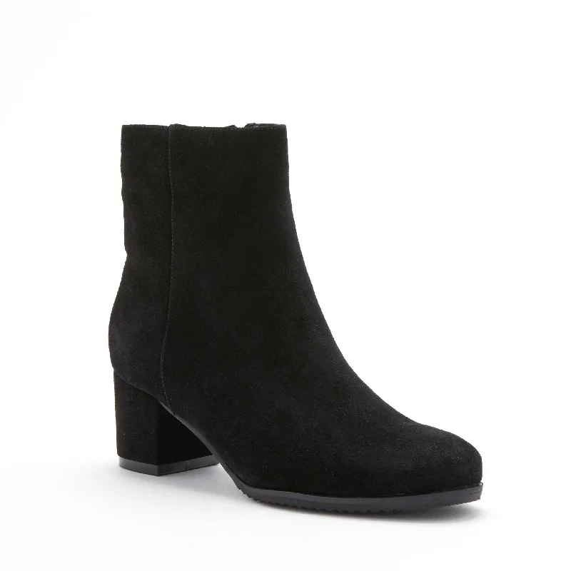 The Almond Toe Waterpoof Dress Bootie in Black