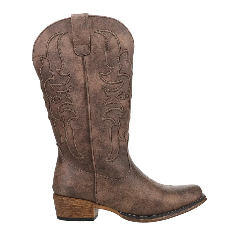 Riley Cord Snip Toe Cowboy Boots