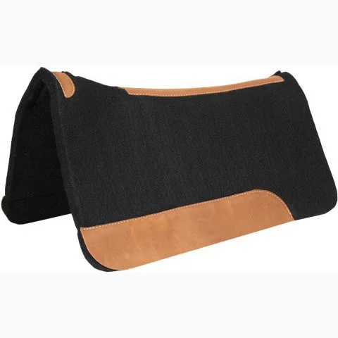 Mustang Black Brown Saddle Pad