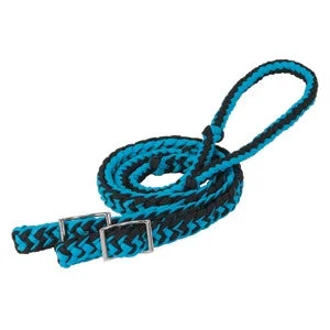 Weaver 8' Blue & Black Braided Nylon Barrel Rein