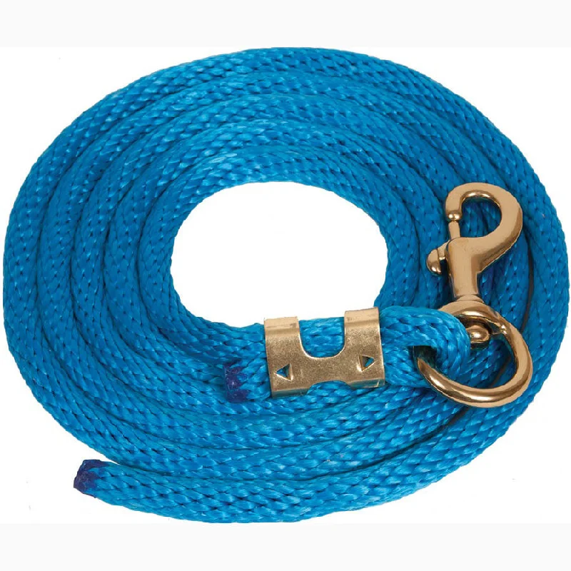 Mustang Blue 9' Poly Lead Rope