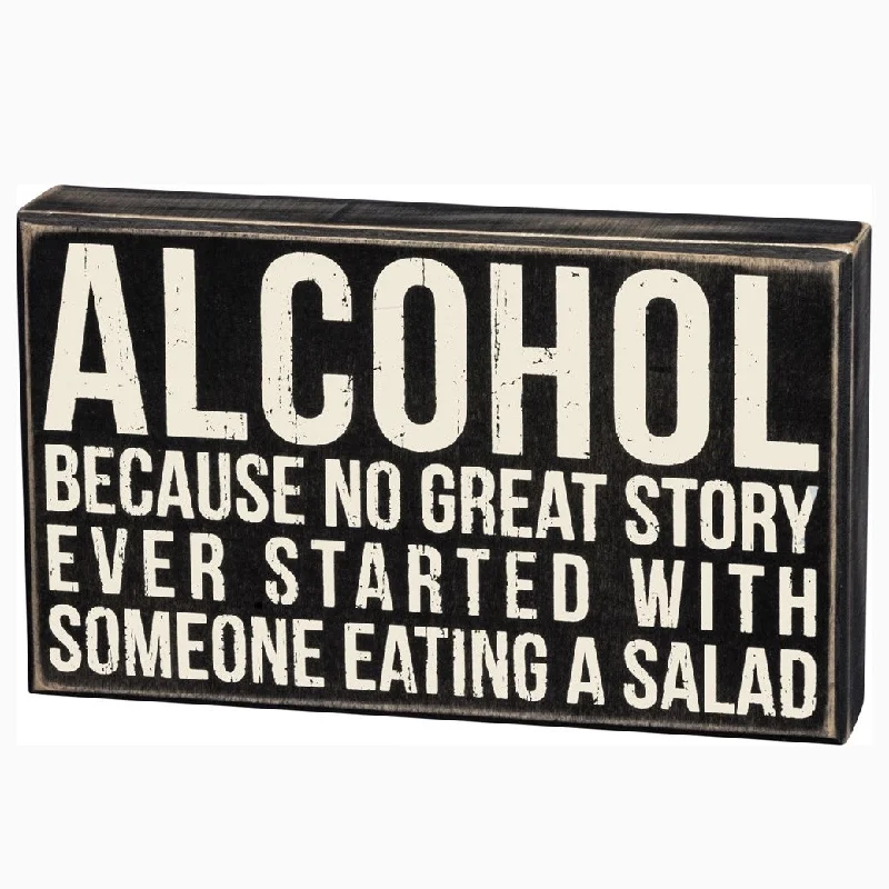 Alcohol Boxed Sign