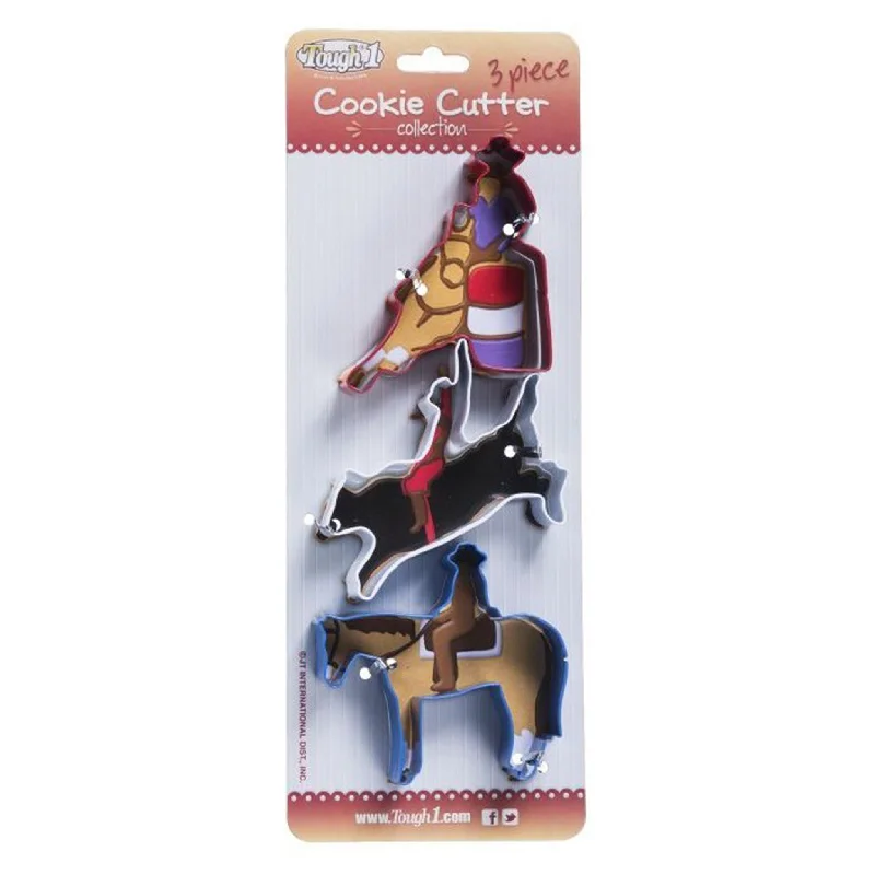 3 Piece Rodeo Cookie Cutter Set