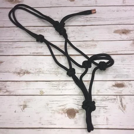 Weaver Black Rope Halter