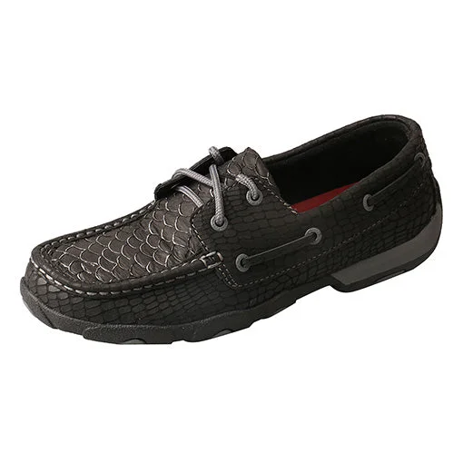 Twisted X Women's Black Grey Fish Short Moc