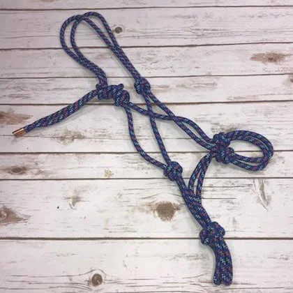 Weaver Blue/ Orange/ Lime Rope Halter