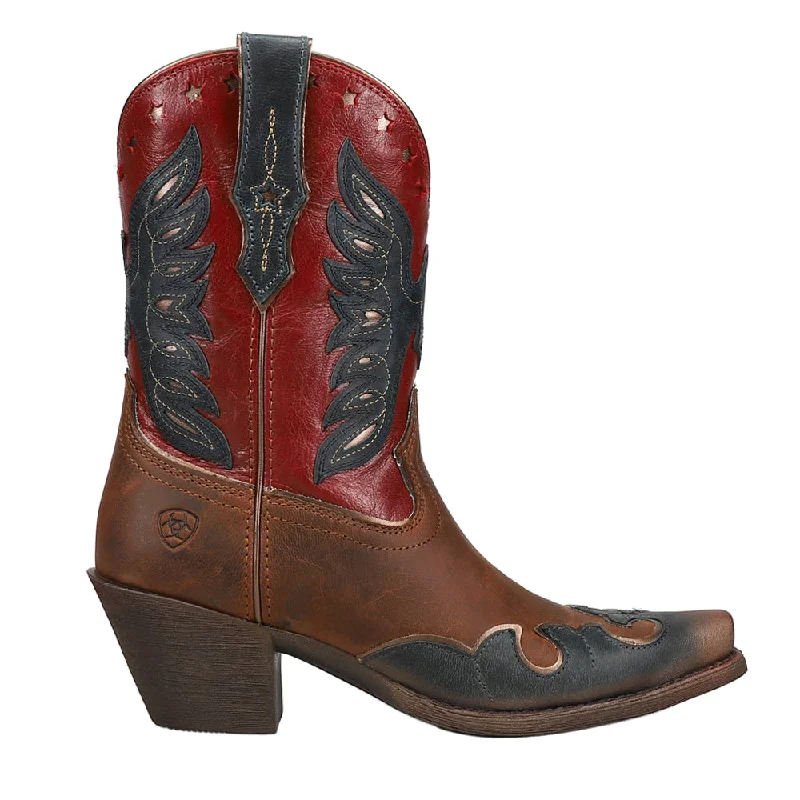 Bravery Embroidered Snip Toe Western Boots