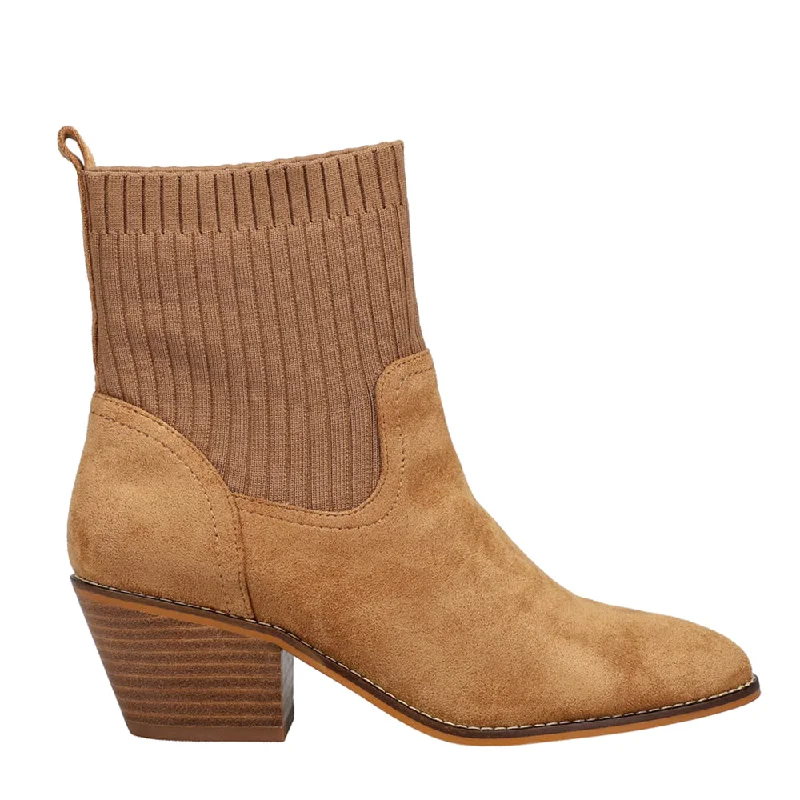 Crackling Pointed Toe Pull On Booties