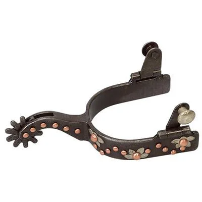 Weaver Ladies Floral Buff Spurs