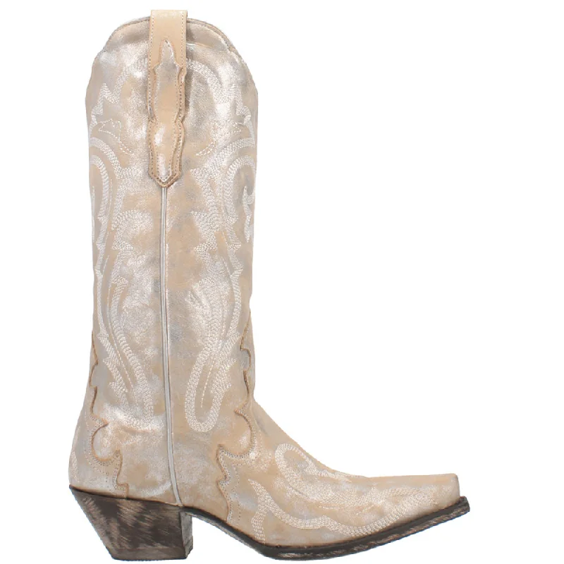 Frost Bite Metallic Snip Toe Cowboy Boots