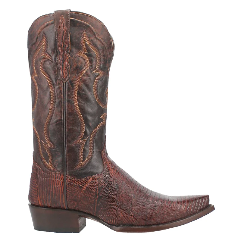 Hearst Lizard Snip Toe Cowboy Boots