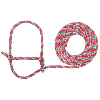 Weaver Hot Pink, Corral, and Mint Cattle Rope Halter