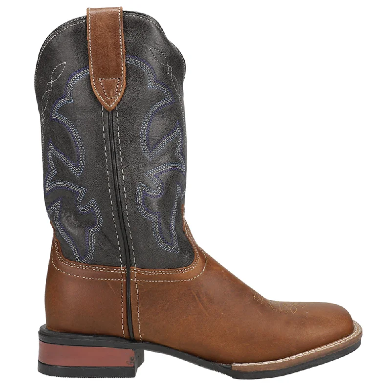 Monterey Square Toe Cowboy Boots (Big Kid)