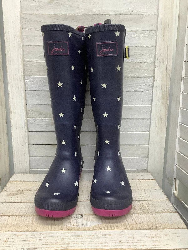 Navy Boots Rain Joules, Size 6