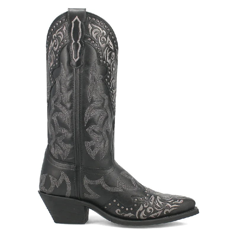 Regan Embroidered Studded Snip Toe Cowboy Boots