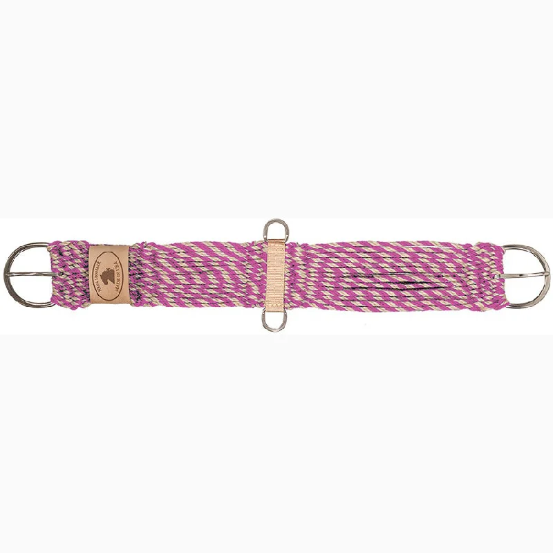 Mustang Tan and Pink Mohair Cutter Cinch