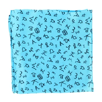 Turquoise Branded Wild Rag