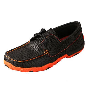 Twisted X Women's Black & Orange Driving Moc