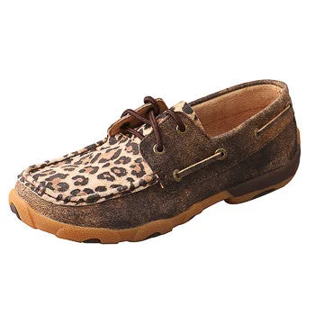 Twisted X Women's Cheetah Driving Moc