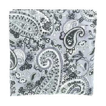 Grey Paisley Wild Rag Paisley