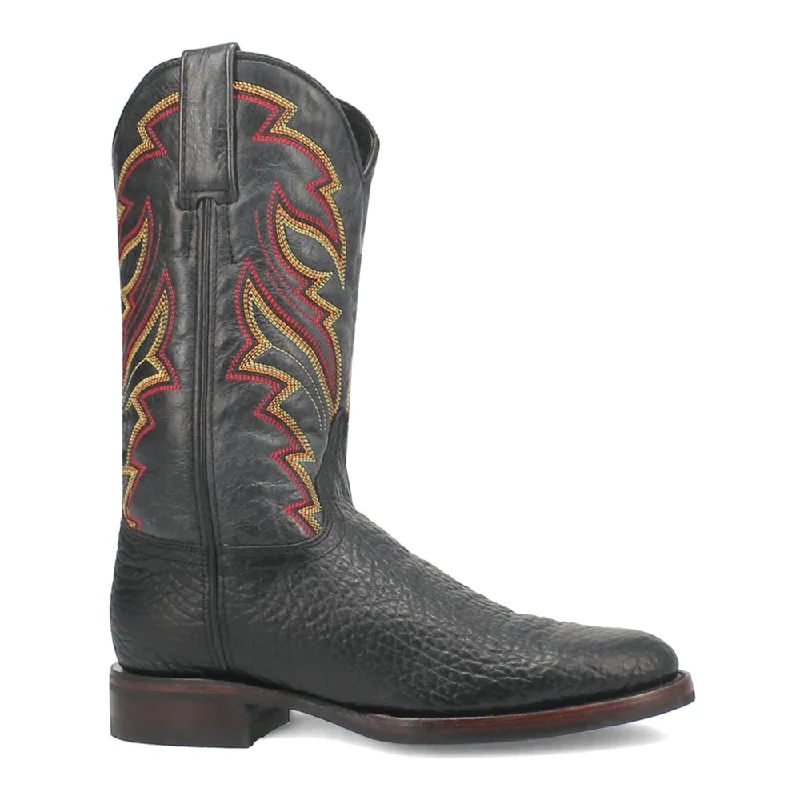 Young Gun Embroidered Round Toe Cowboy Boots